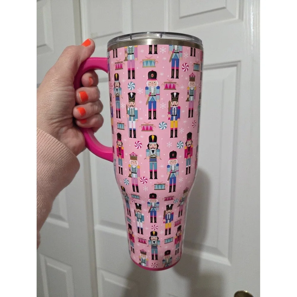 Swig Pink Nutcracker Christmas Stainless Steel Travel Tumbler Viral‎ Tik Tok